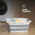 Foldaway Laundry Basket- Grey